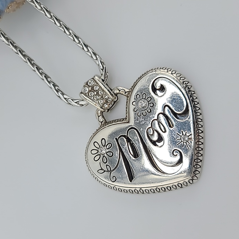 $64 Brighton "Mom's Heart" Reversible Heart Message Pendant! #MothersDay ❤️❤️